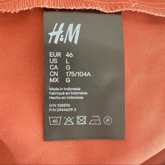 H&M | MAXI DRESS | BURNT ORANGE | SIZE 18 - Picture 12 of 13